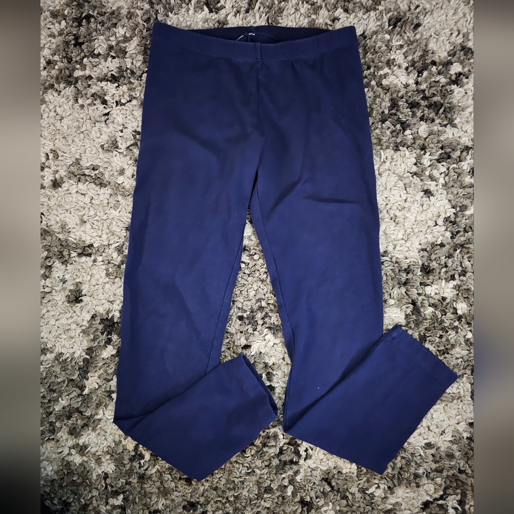 Girls Navy Blue Leggings Size Large 10-12
